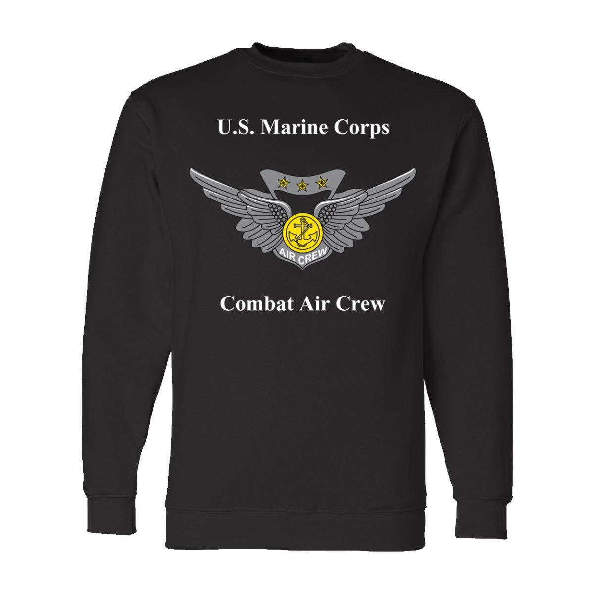 USMC Combat Air Crew Marine Corps Sweatshirt - Military Inspired Pullover Hoodie for Veterans & Enthusiasts - Perfect for Casual Wear, Outdoor Activities & Patriotic Events