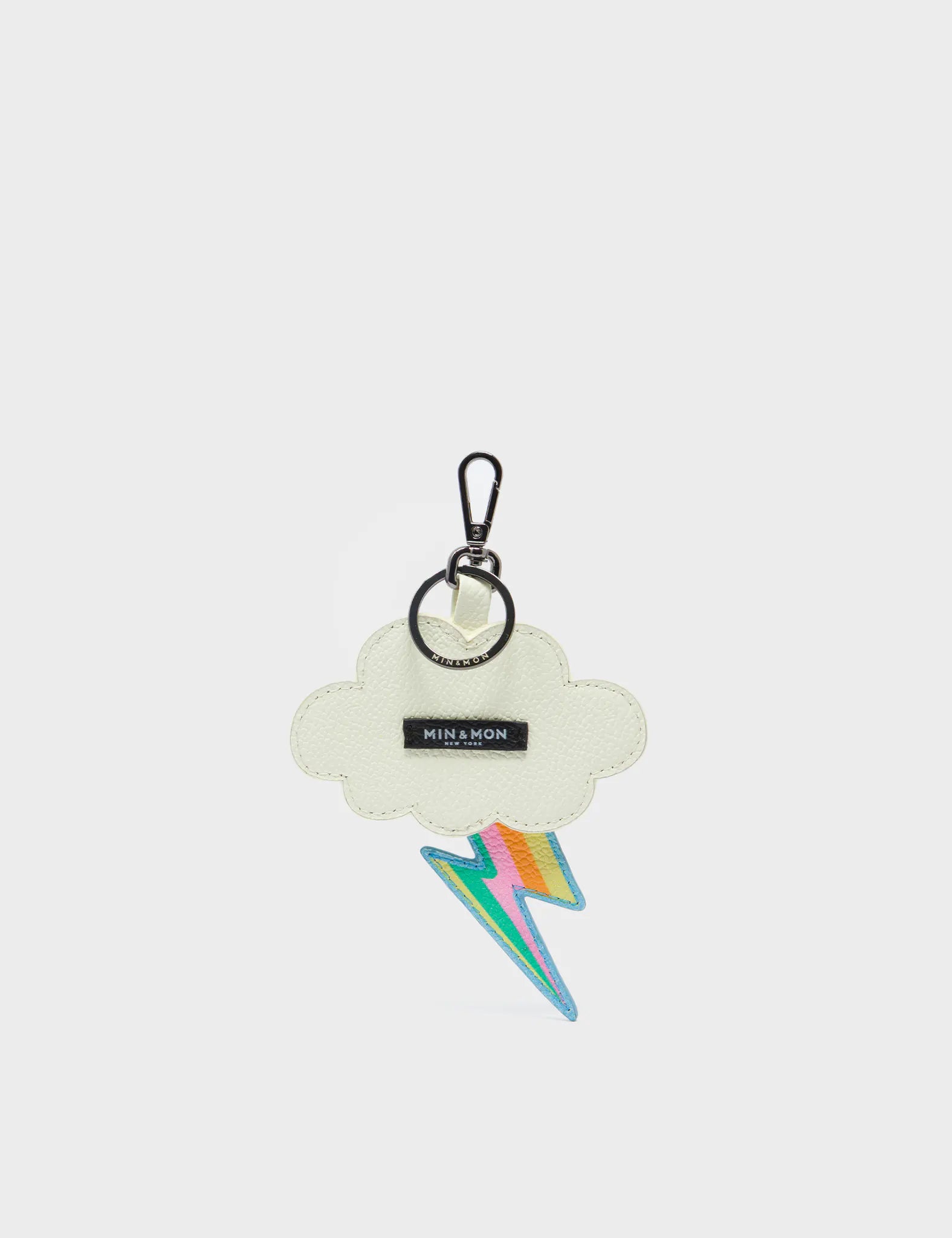 Flashie the Cloud Charm - Almond Leather Keychain for Keys, Bags & Gifts | Cute Accessories for Everyday Use