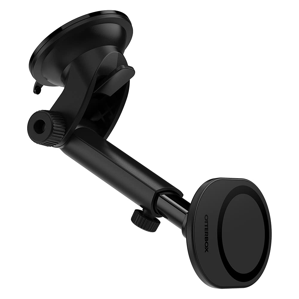 OtterBox Performance Car Dash & Windshield Mount for MagSafe - Black | Secure Phone Holder for iPhone 12/13/14 Pro & Max | Hands-Free Driving & Navigation