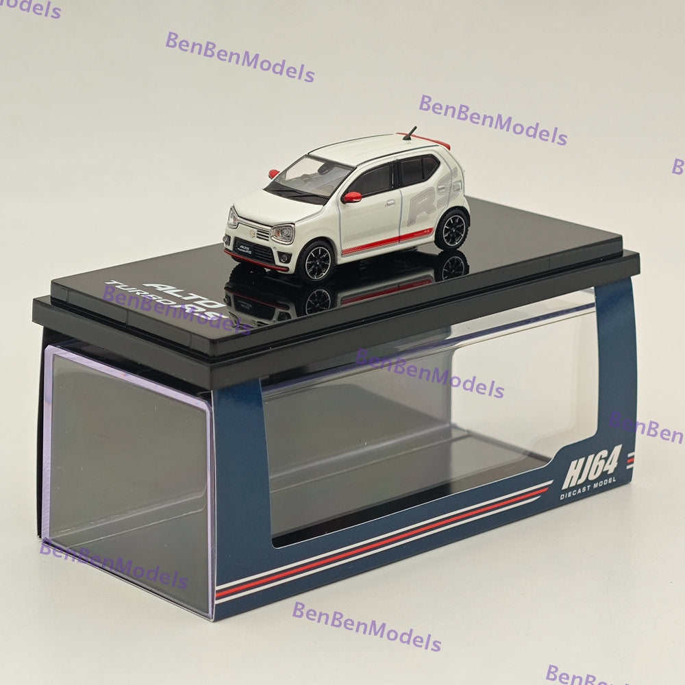 1/64 Scale Suzuki Alto Works Turbo RS (HA36S) Diecast Model Car with RS Decal Tune - Collectible Japanese Hobby Car for Display & Racing Enthusiasts - Perfect for Model Car Collections, Racing Dioramas, and Gift Giving