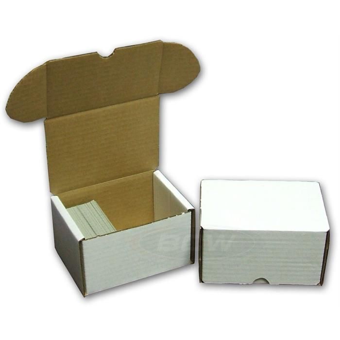 BCW 330-Count Trading Card Storage Box Set of 2 - Premium Cardboard Card Holder for Sports, Pokemon & MTG Collectors - Perfect for Organizing, Protecting & Displaying Trading Cards