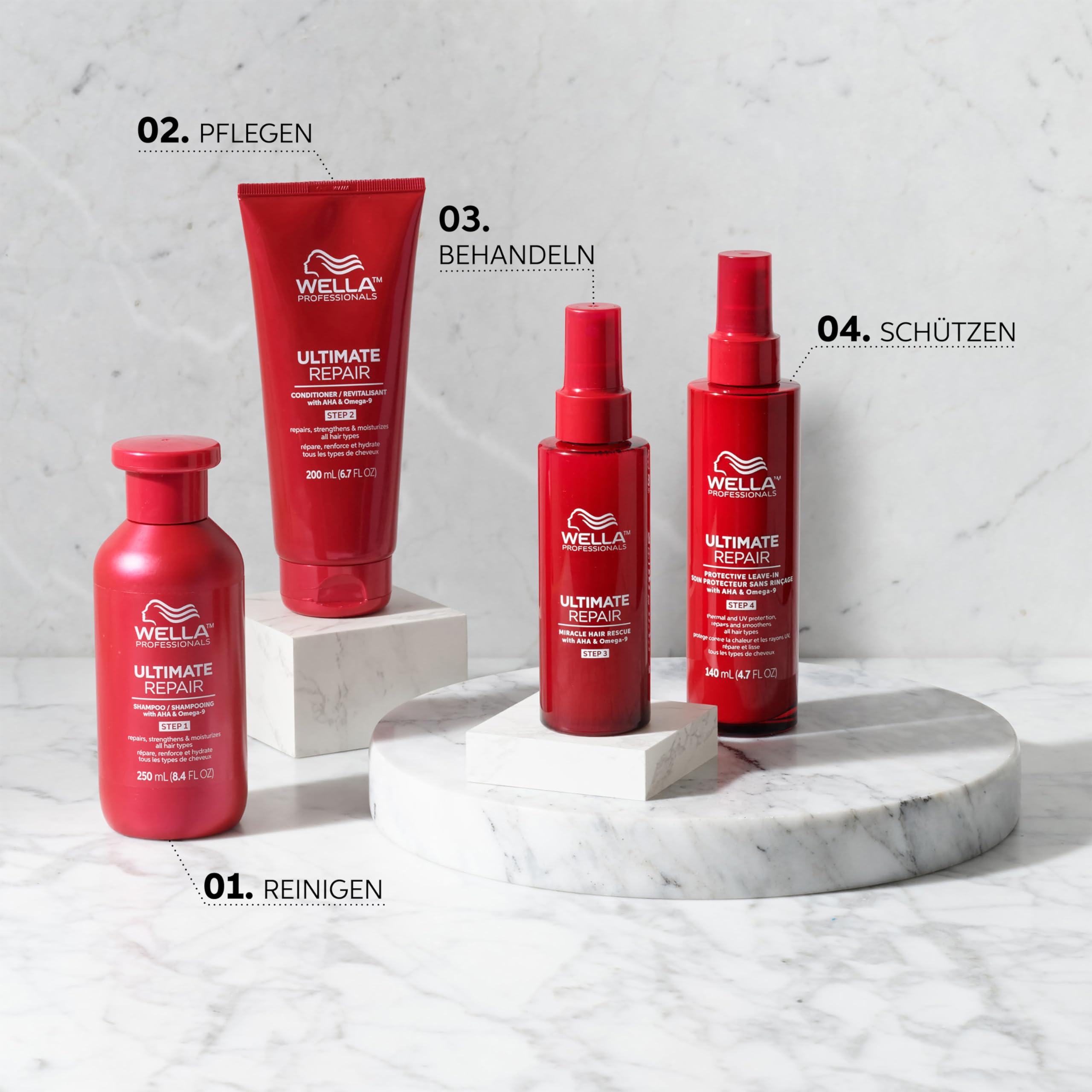 Wella Professionals Ultimate Repair Miracle Hair Rescue Serum – 90 Sec Repairing Leave-In Treatment – Anti-Frizz & Anti-Split Ends Detangling Spray – 95ml – Perfect for Damaged Hair & Quick Salon-Quality Results at Home