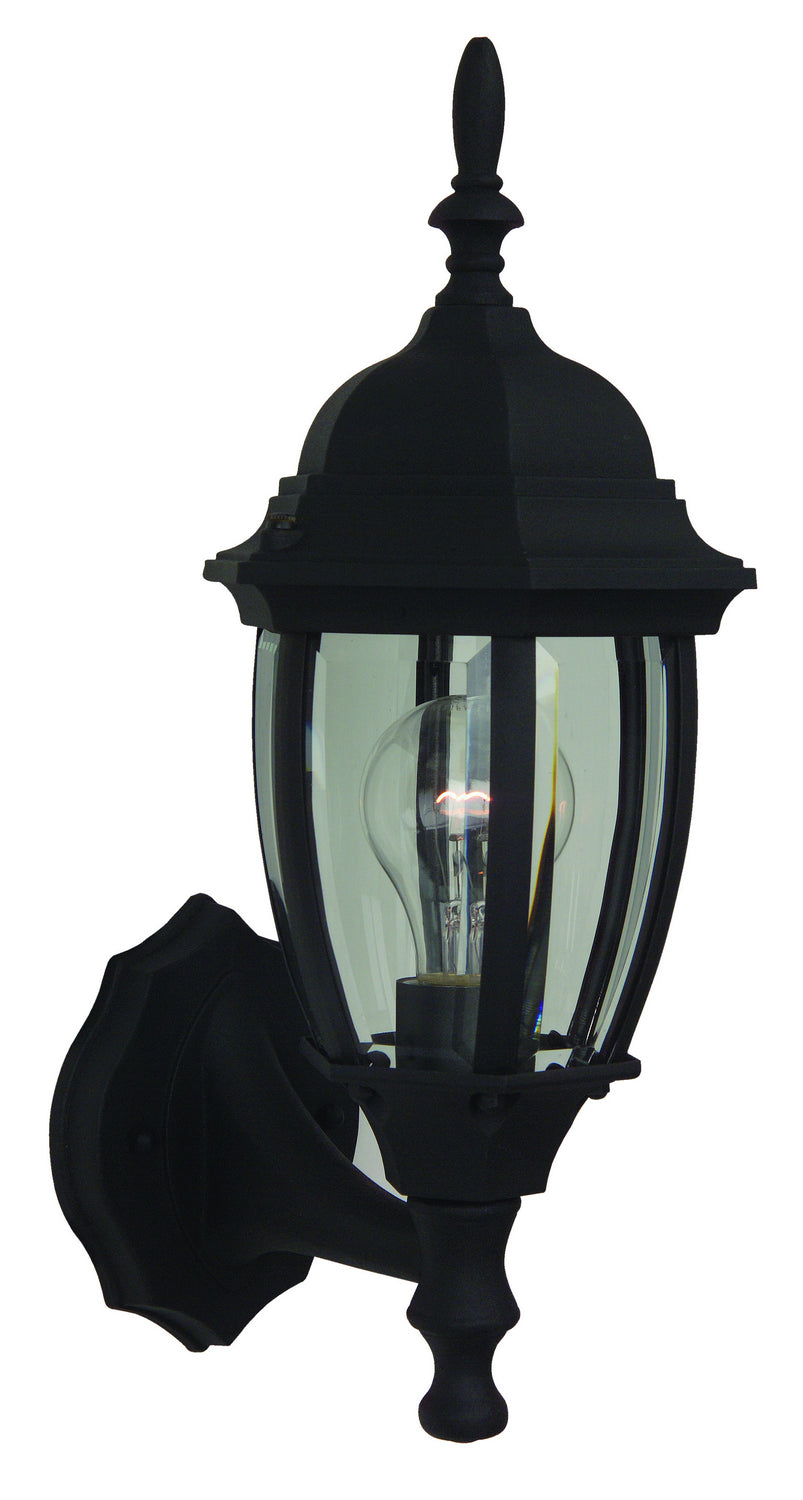Textured Black Bent Glass Cast Single Light Wall Sconce - Modern Lighting Fixture for Bedroom, Living Room, or Hallway