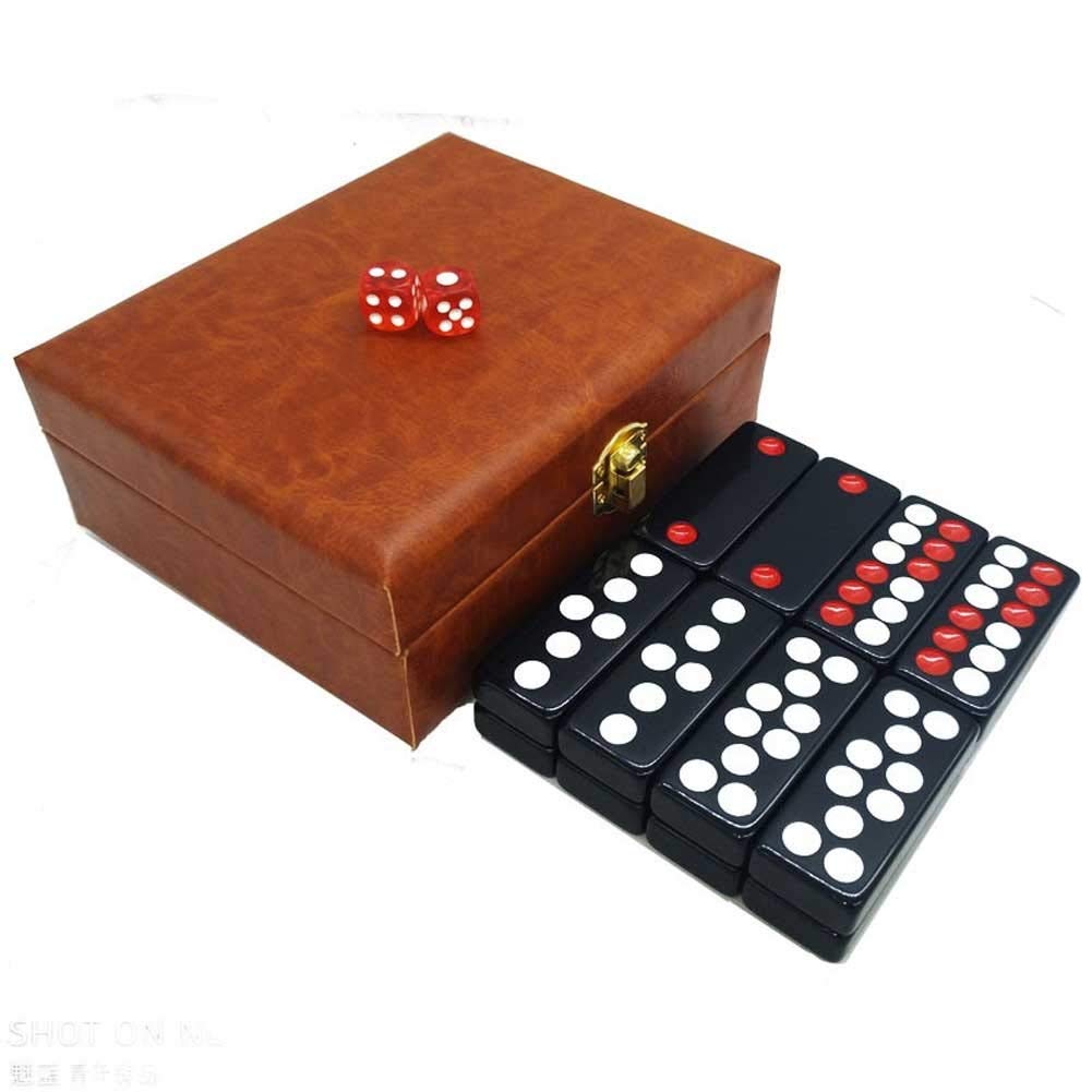 Premium Pai Gow Tile Set for Adults - 16# Large Casino Game Set with Black Tiles - Perfect for Family Game Nights, Poker Parties & Casino-Themed Events