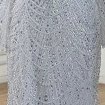 Luxury Dubai Nude Mermaid Evening Gown with Beaded Detachable Skirt - Formal Dress for Weddings, Galas & Special Occasions | LA72243A