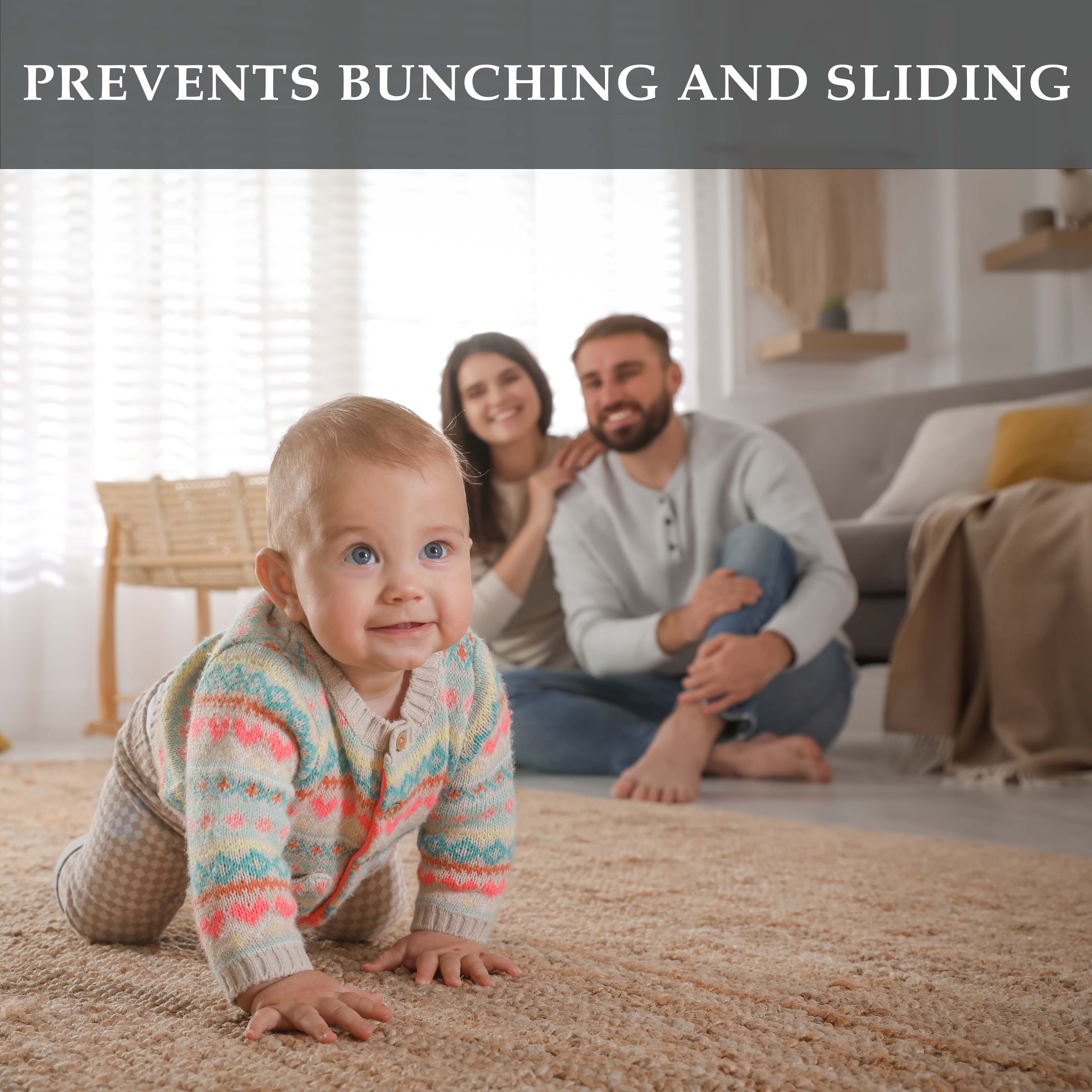 Non-Slip Gripper Mat - Super Strong Floor Protector Rug Pad for Hardwood, Tile & Carpet - Perfect for Home, Office & Gym Use