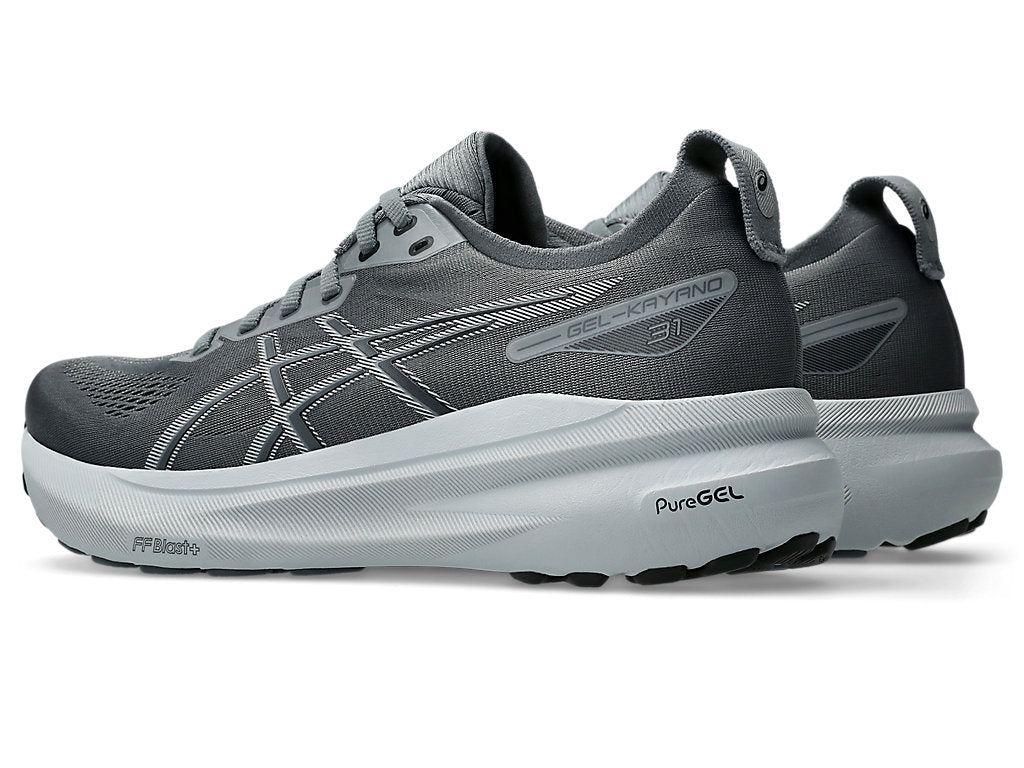 ASICS Men's GEL-KAYANO 31 Wide Running Shoes - Steel Grey/Piedmont Grey - Stability & Cushion for Long Distance Running, Jogging, and Workouts
