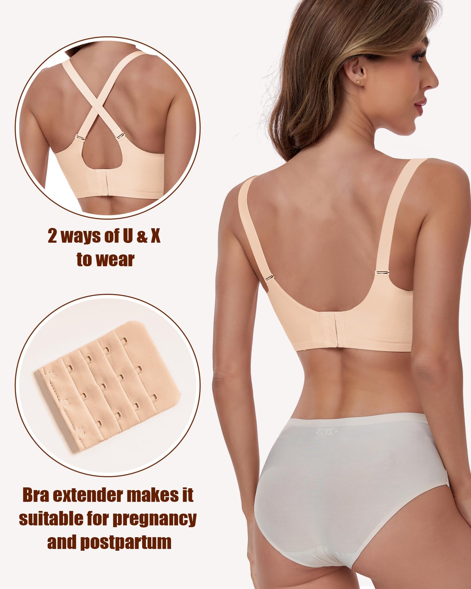 Comfortable Seamless Wireless Nursing Bra for Breastfeeding & Pumping - Maternity & Postpartum Support - Perfect for Daily Wear, Workouts, and Nighttime Nursing
