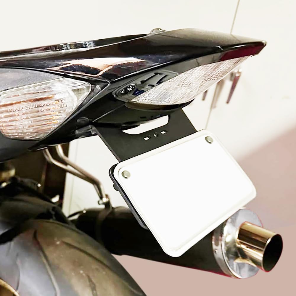 Xitomer Fender Eliminator & License Plate Bracket Kit for Suzuki GSX-R1000 2005-2008 Models - LED Tail Tidy with Integrated License Plate Light - Perfect for Street Legal Customization & Motorcycle Upgrades