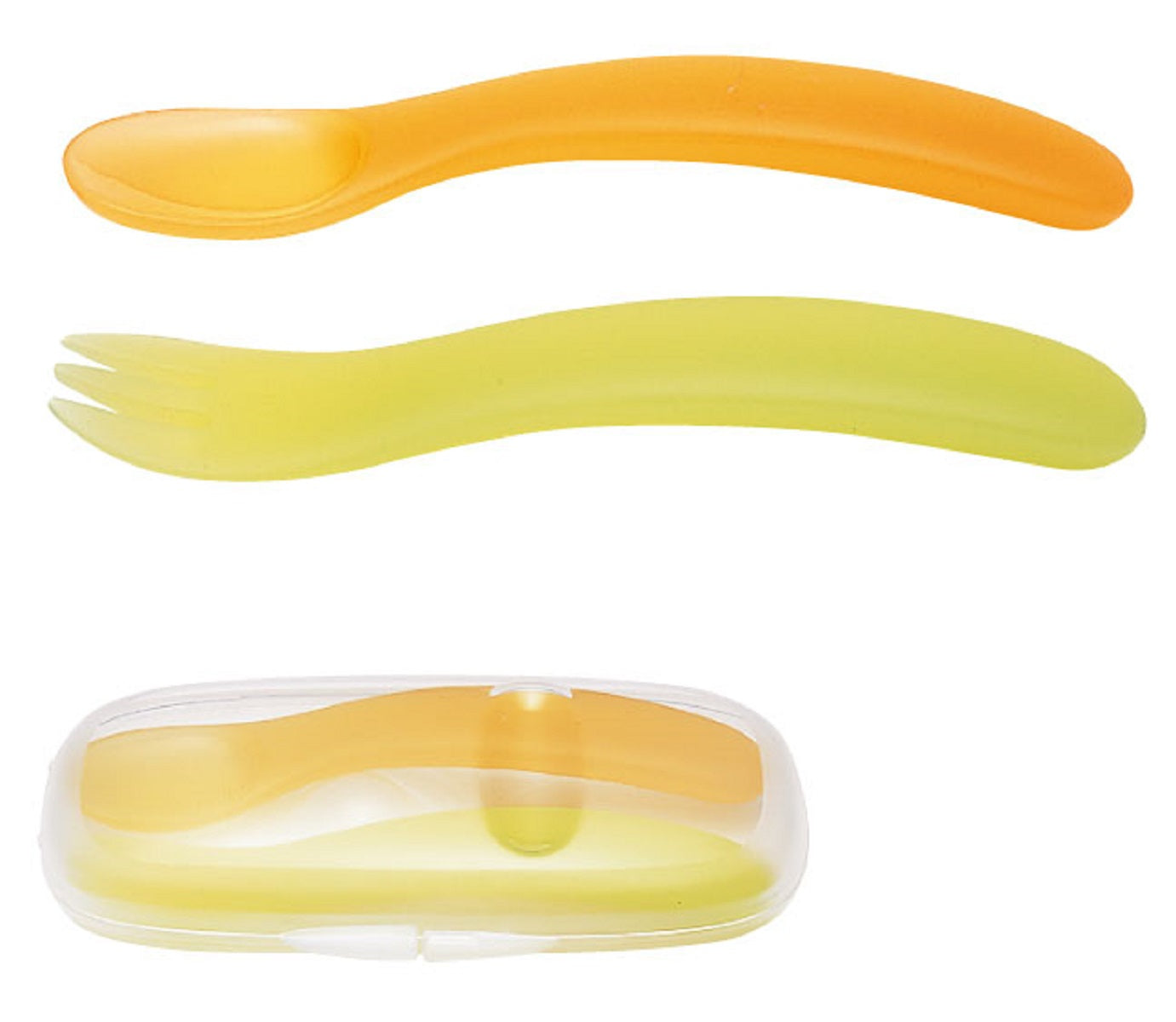 Portable Combi Spoon and Fork Set with Travel Case - Perfect for Camping, Picnics, and On-the-Go Meals