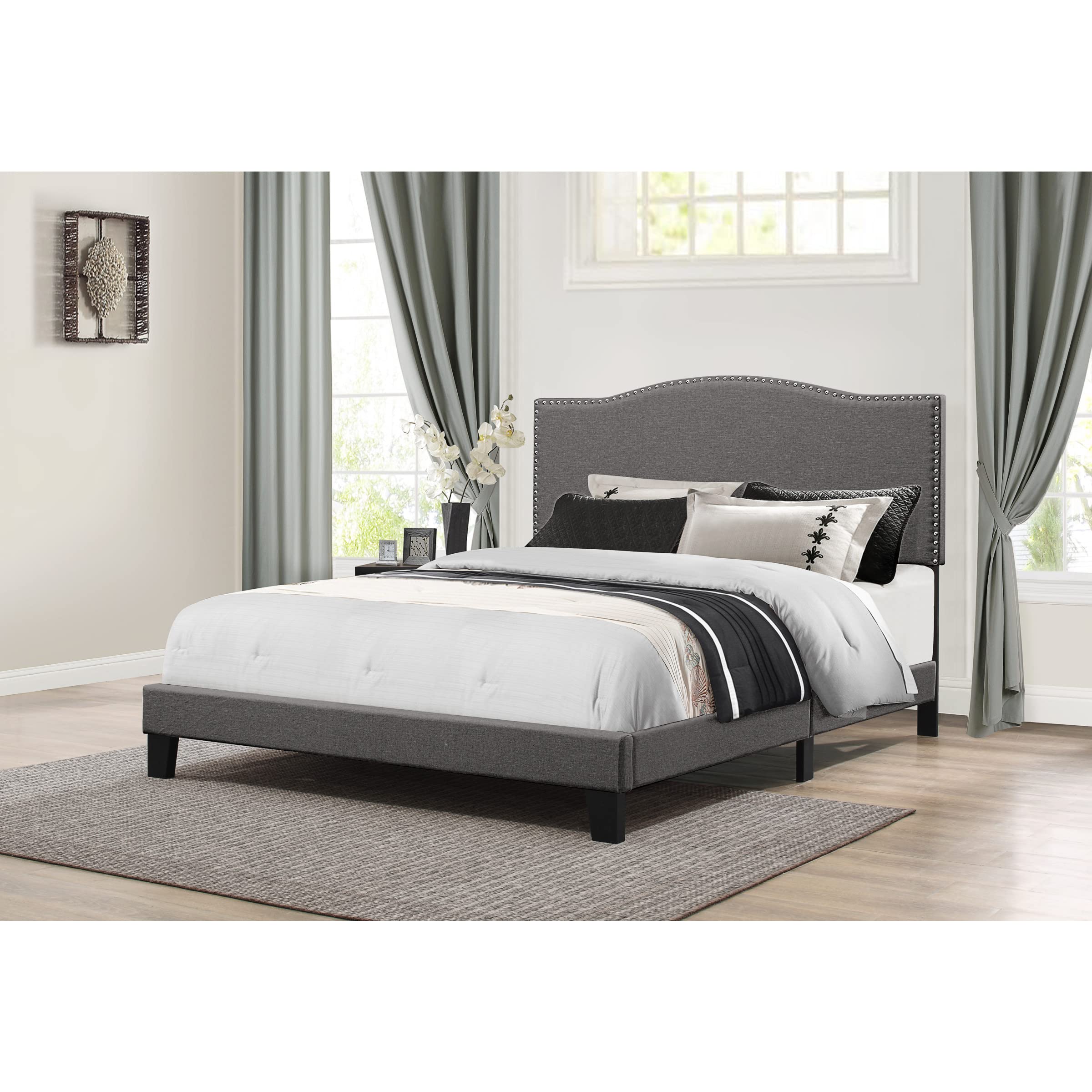 Hillsdale Furniture Kiley Full Size Bed Frame in Stone Finish – Perfect for Modern Bedrooms, Guest Rooms & Cozy Home Decor