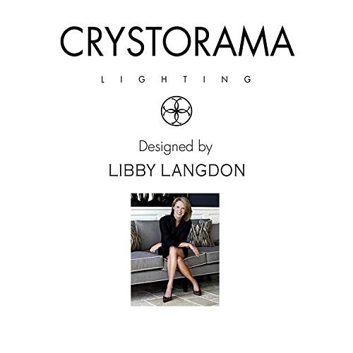 Crystorama Libby Langdon Sylvan 3-Light Polished Chrome Bathroom Vanity Light Fixture - Perfect for Modern Bathroom, Powder Room, and Dressing Area Lighting