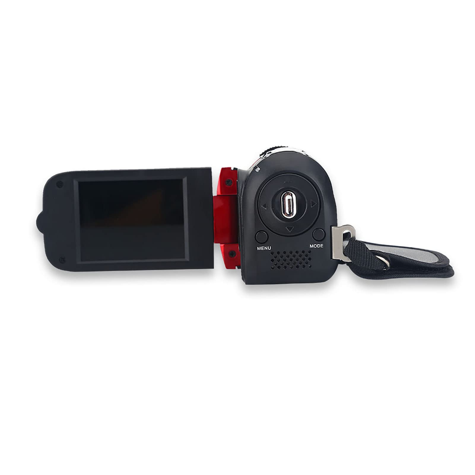 4K HD Video Camera with 16X Zoom & Rotatable Screen - Digital Camcorder for Vlogging, YouTube, Travel & Home Movies (Red) - Perfect for Content Creators, Family Events & Outdoor Adventures
