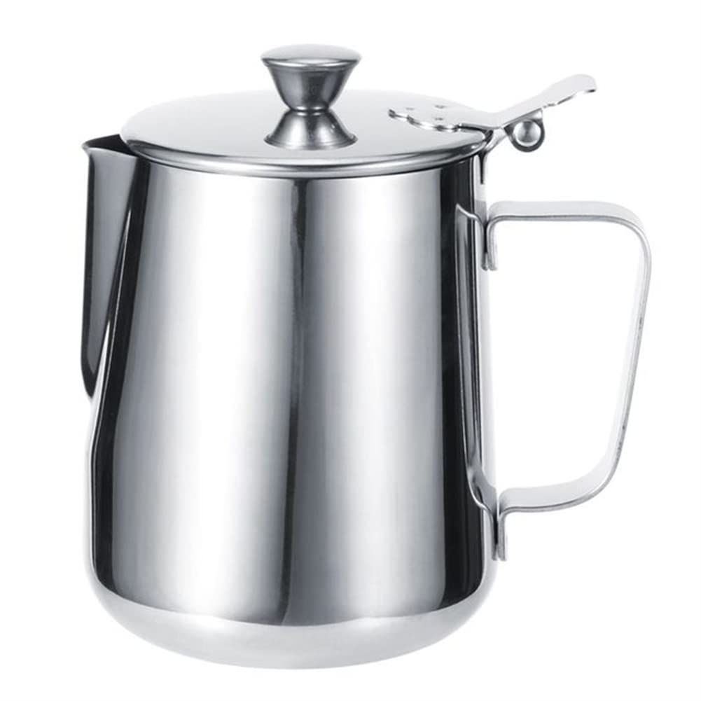 Stainless Steel Milk Frothing Jug 600ml for Latte Art & Home Coffee