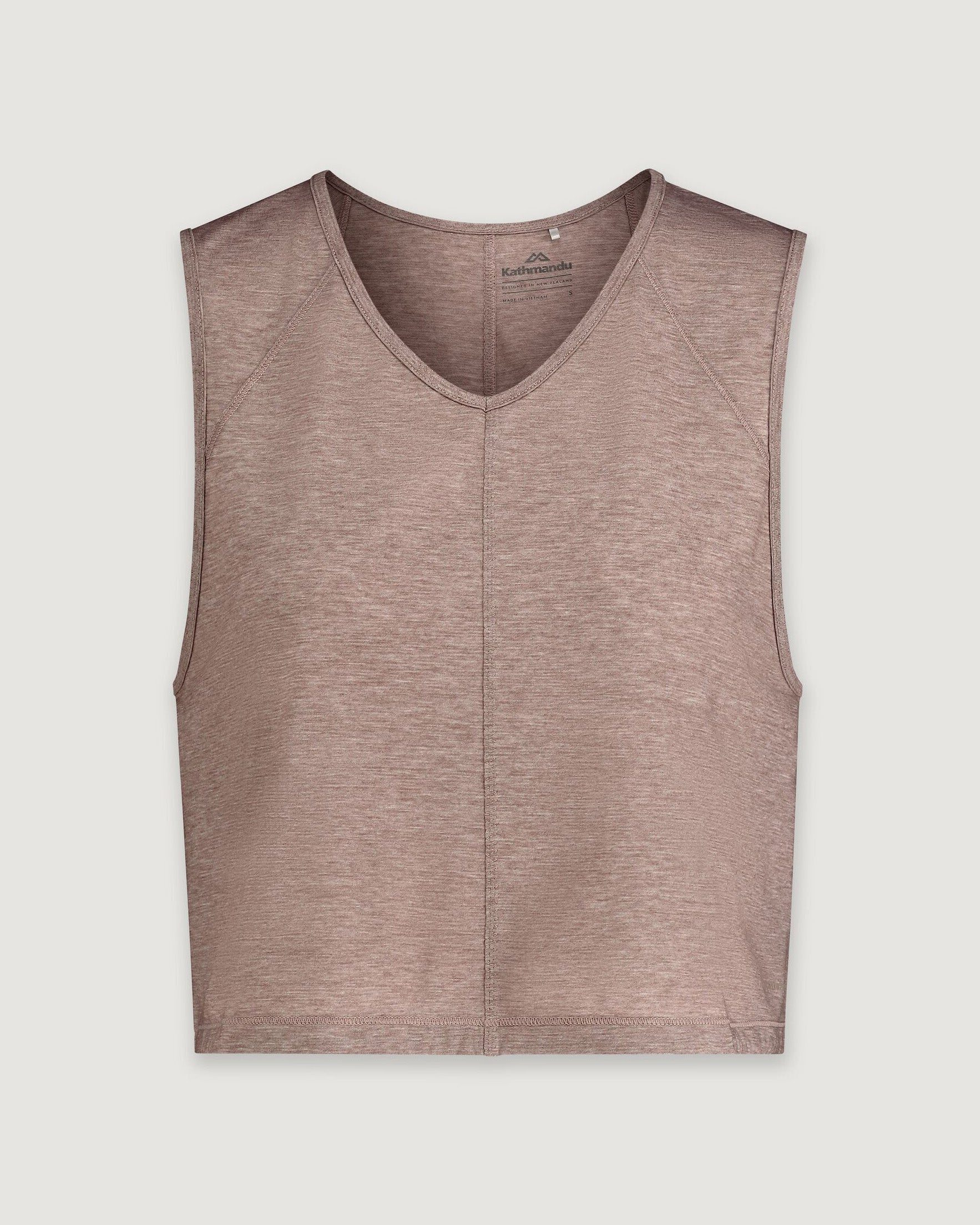 WELL.DER.NESS Women's Casual Ribbed Tank Top - Breathable Summer Cami for Workout, Yoga & Everyday Wear in Taupe