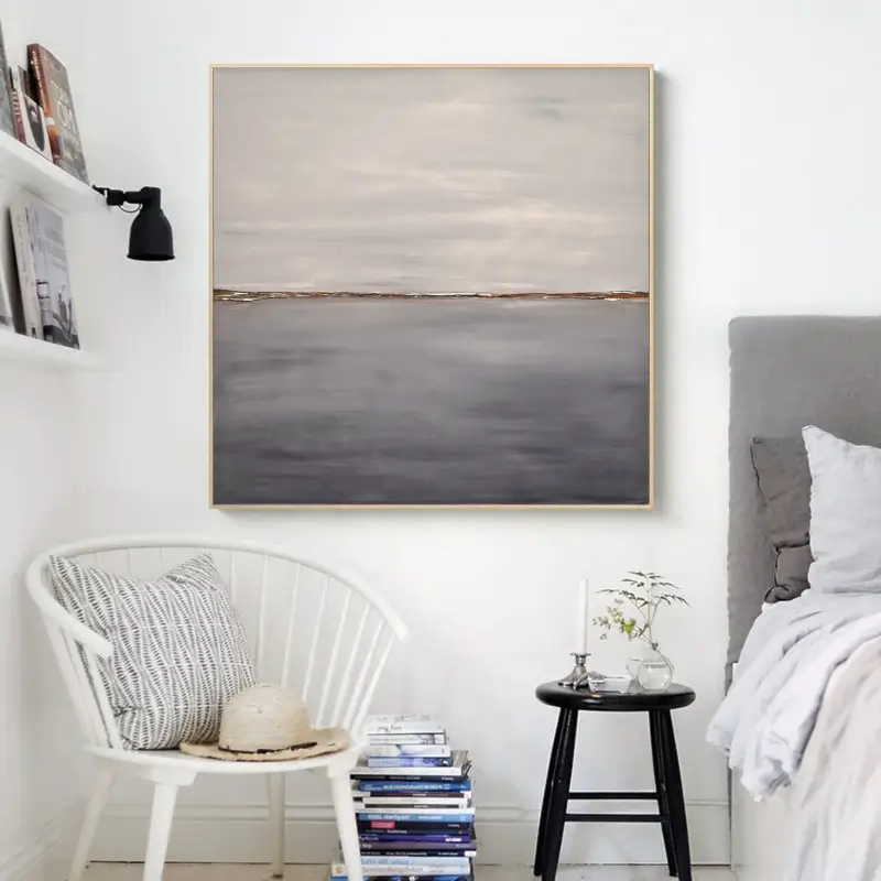 Abstract Painting #AB 012 - Modern Wall Art for Living Room, Bedroom & Office Decor | Large Canvas Artwork | Handmade Contemporary Art