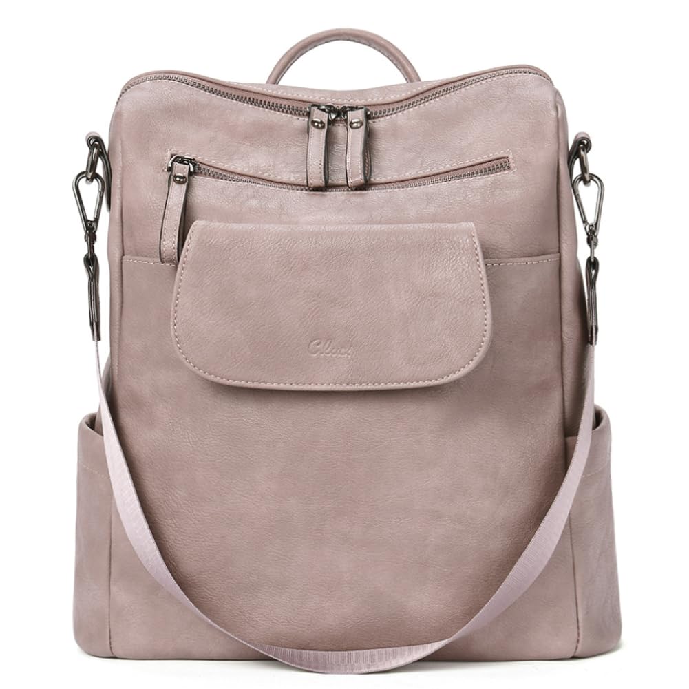 CLUCI Women's Leather Backpack Purse - Anti-Theft Travel Bag for Work & Commute