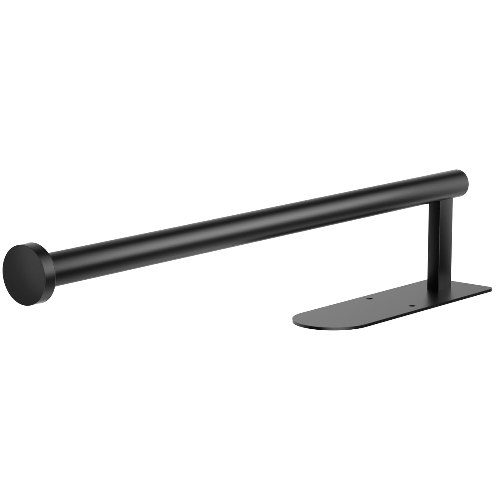 Stainless Steel Paper Towel Holder - Self Adhesive or Screw Mount Wall Mount Under Cabinet - SUS304 Kitchen Countertop Bathroom Organizer - Durable & Space Saving (Dark Black) - Perfect for Kitchen, Bathroom, Office & RV Use