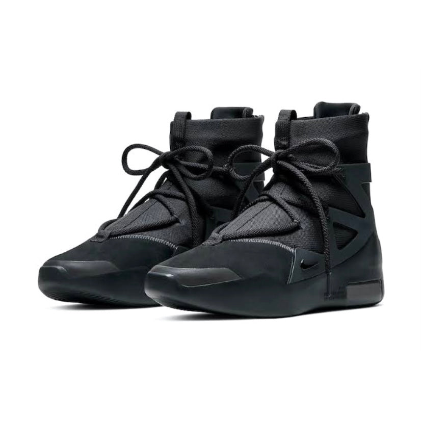 Nike Air Fear of God 1 Triple Black Men's Basketball Shoes - High-Top Sneakers for Streetwear & Athletic Performance