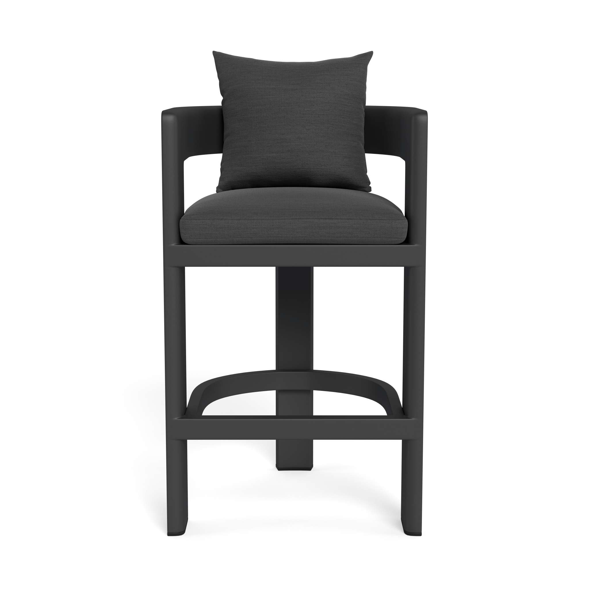 Victoria Aluminum Bar Stool - Adjustable Height Modern Kitchen Counter Stool with Backrest - Perfect for Home Bar, Kitchen Island & Outdoor Patio