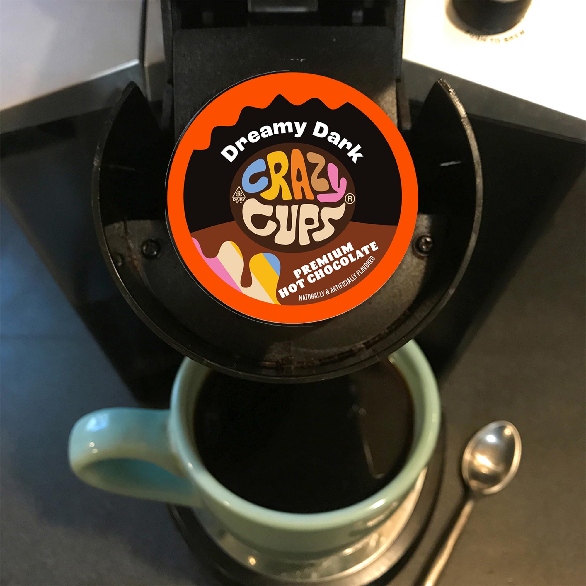 Crazy Cups Flavored Hot Chocolate Pods Variety Pack - 50 Count Single Serve Hot Cocoa for Keurig K-Cup Brewers | Recyclable & Eco-Friendly | Perfect for Holidays, Gifts & Cozy Winter Nights