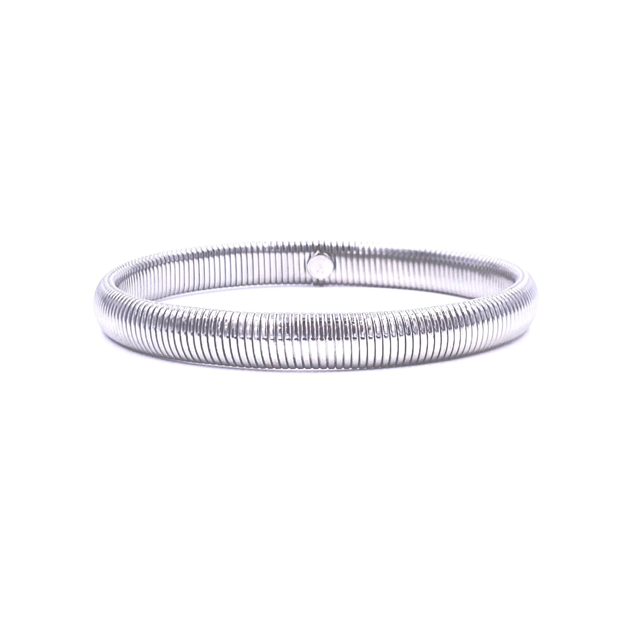 Ashley Gold Stainless Steel Slinky Design Bangle Bracelet for Women - Elegant Stackable Jewelry for Everyday Wear, Parties & Special Occasions