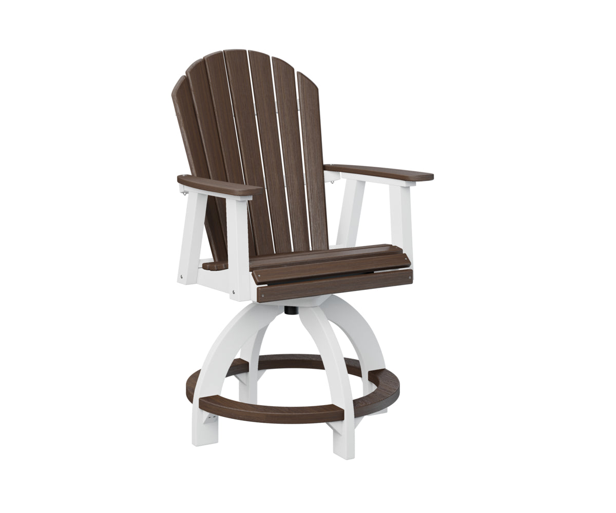Berlin Gardens Comfo Back Swivel Counter Chair - Adjustable Height Bar Stool for Kitchen Island, Breakfast Nook & Home Decor - Comfortable Modern Seating for Dining & Entertaining