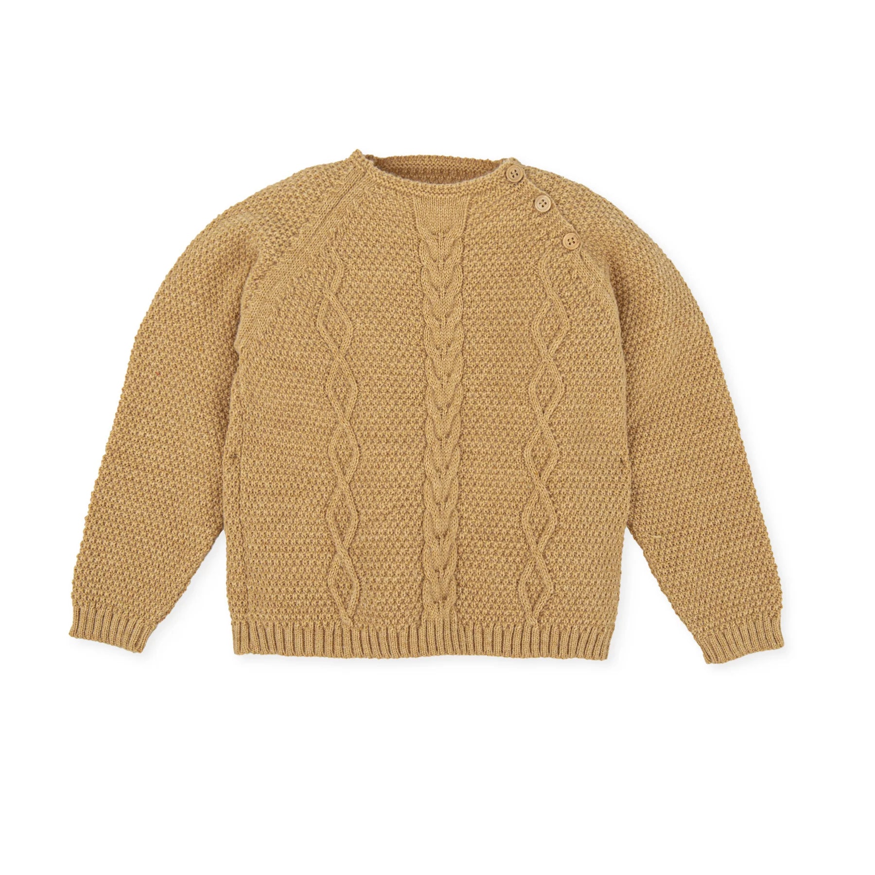 Boys' E.Ldta Pop Jumper Mustard Yellow - Trendy Kids Pullover Sweater for School, Playdates & Outdoor Activities