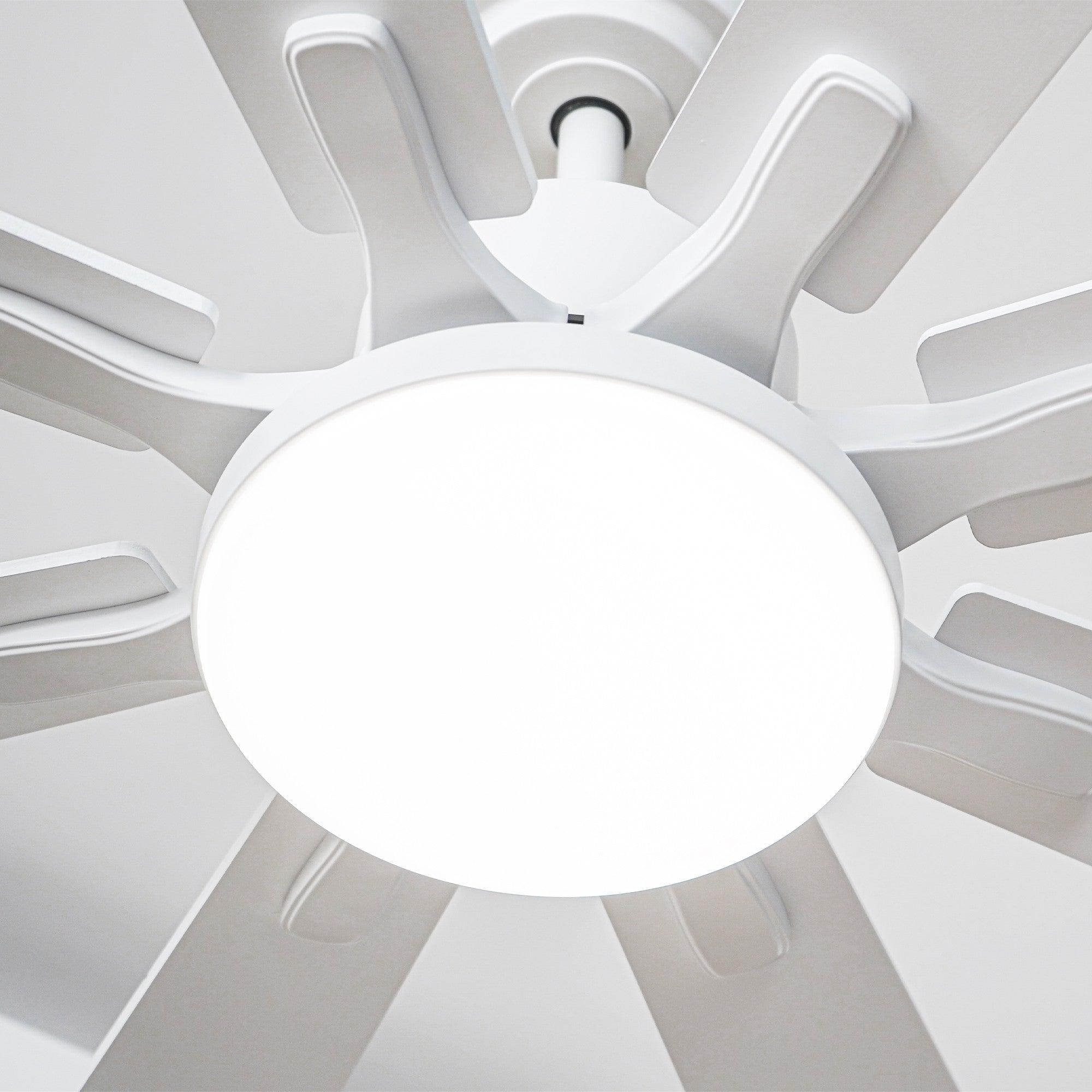 72 Inch Elbe Modern Ceiling Fan with Light Kit & Remote Control - Perfect for Living Room, Bedroom, and Large Spaces