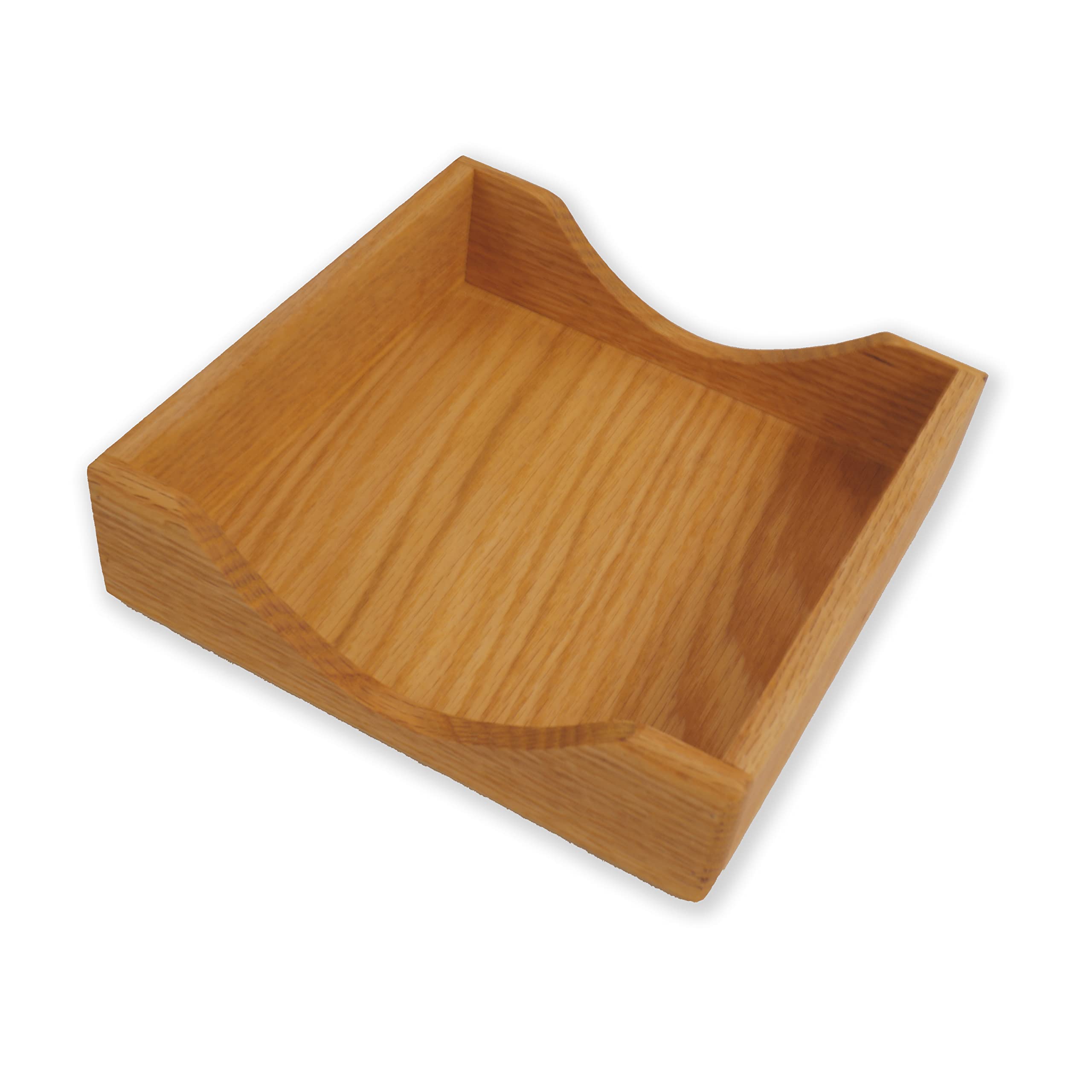 Elegant Oak Wooden Napkin Holder Tray - Country Style Paper Napkin Box for Dining Table, Kitchen, and Party Decor - Perfect for Restaurants, Weddings, and Home Entertaining