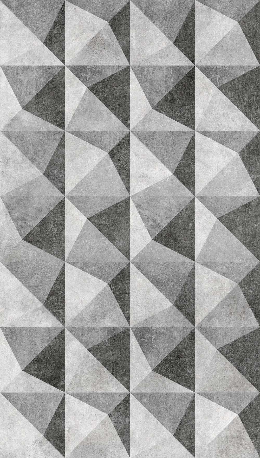 Modern Embossed Triangle Wall Art - Geometric Home Decor for Living Room, Bedroom & Office