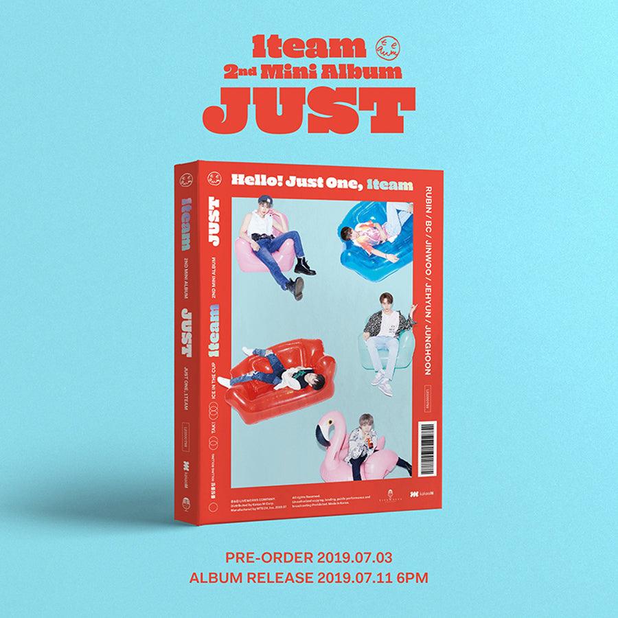 1TEAM 2ND MINI ALBUM 'JUST' - Kpop Music CD with Photobook & Poster - Perfect for Kpop Fans, Collectors and Gift Giving