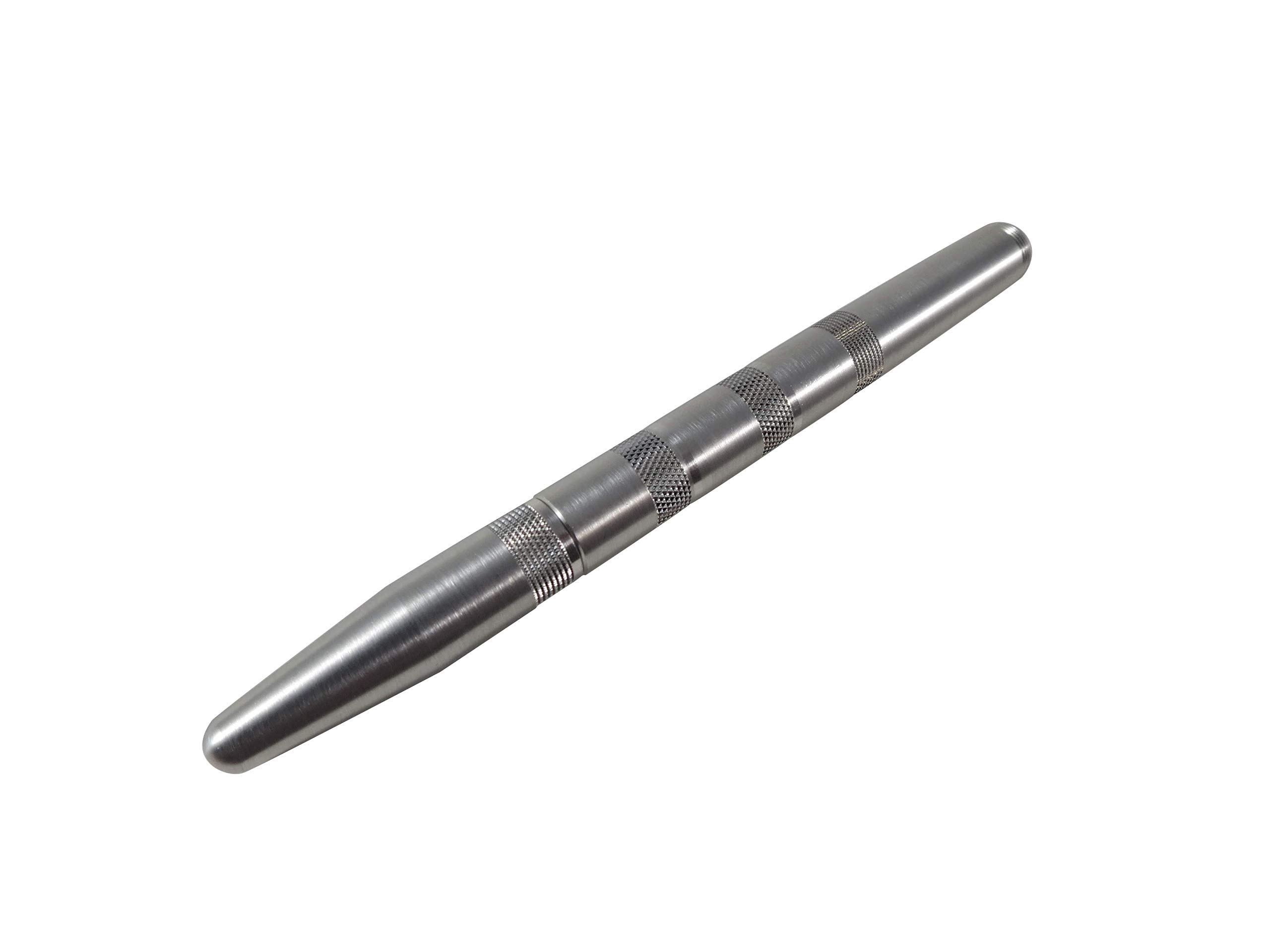 Premium Stainless Steel Ballpoint Pen - Machined Fine Point Gel Ink Pen, USA Made, Durable Pocket Pen for Office, Business, Gifts & Everyday Writing (Stainless Steel)