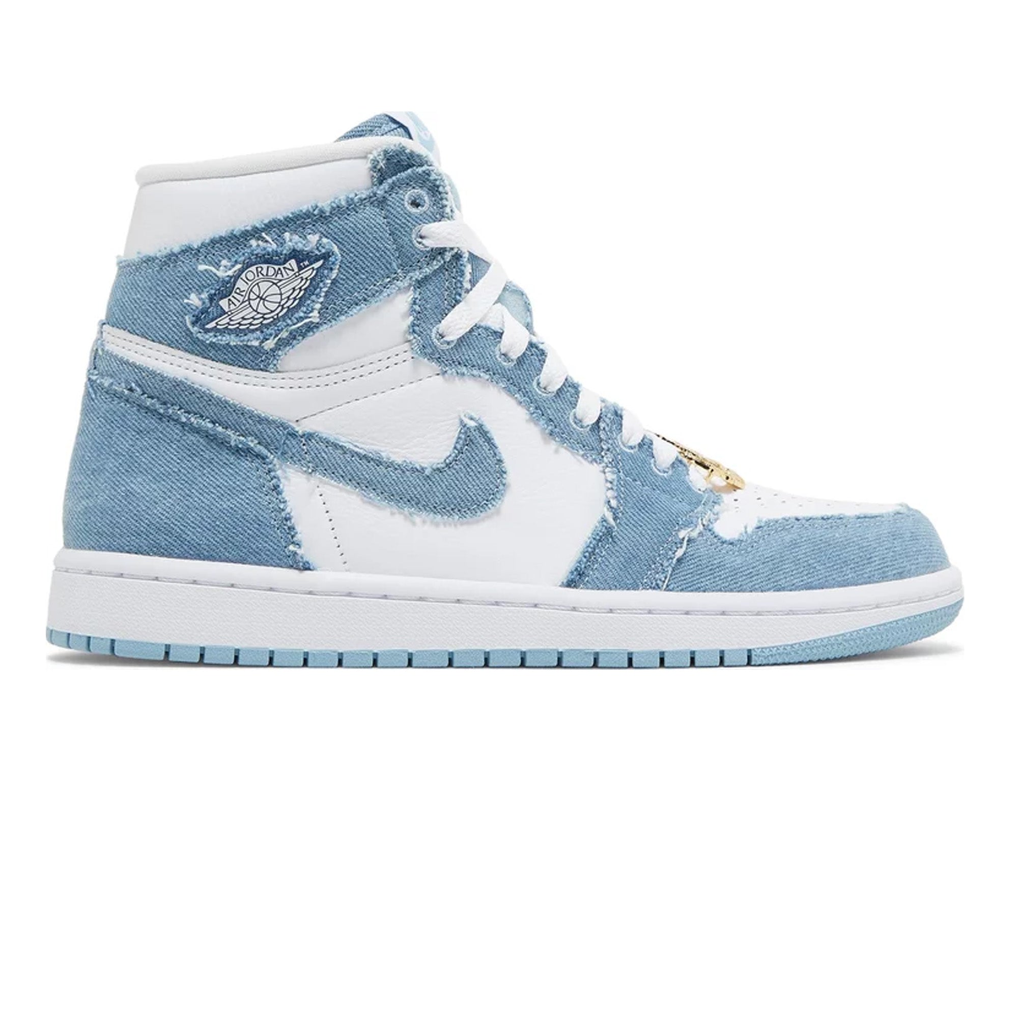Air Jordan 1 Retro High OG 'Denim' Women's Sneakers (2022) - Classic Basketball Shoes for Streetwear & Casual Fashion