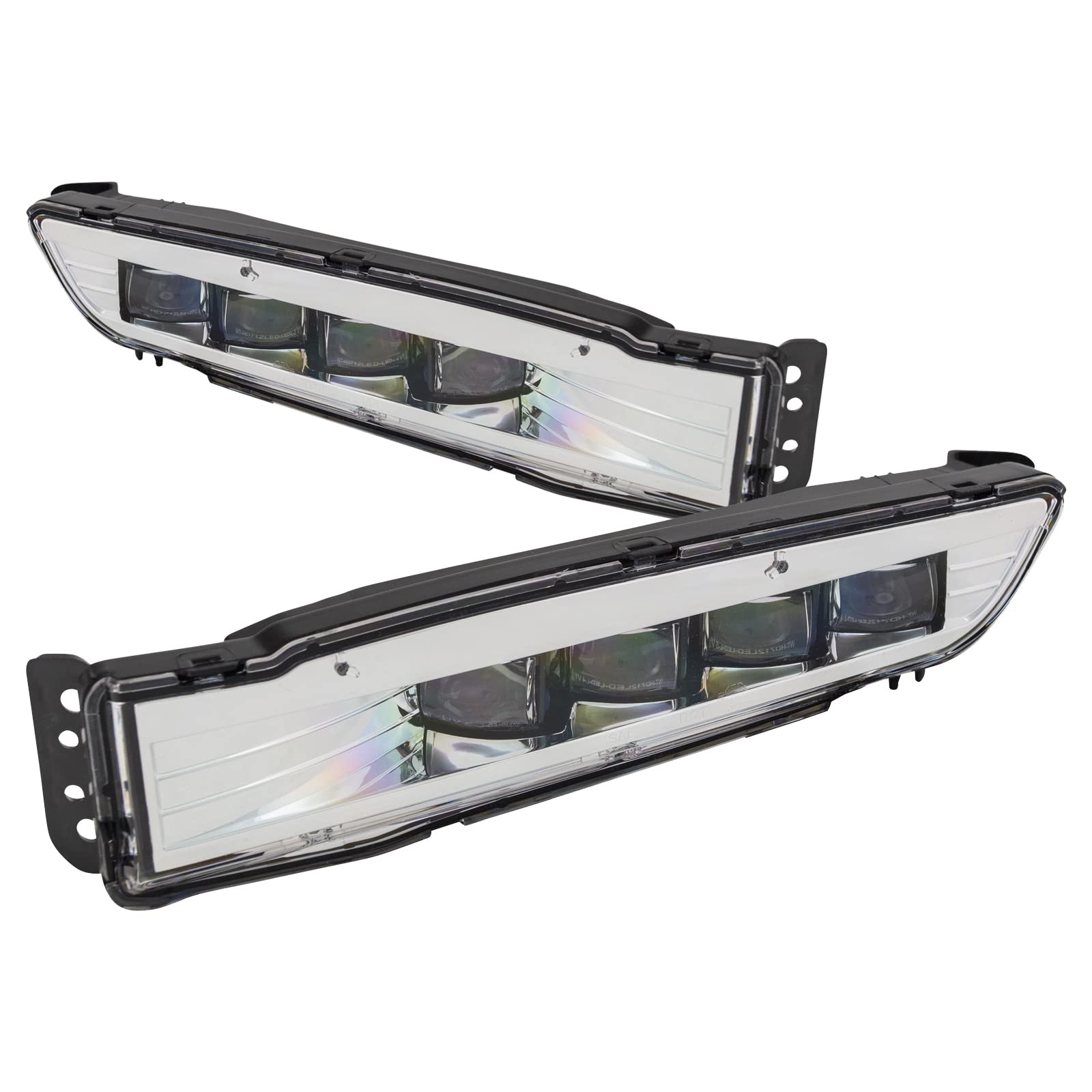 HEADLIGHTSDEPOT LED Fog Lights Pair - Compatible with Honda Accord 2018-2020 - Left & Right Side Replacement - Perfect for Night Driving & Foggy Conditions