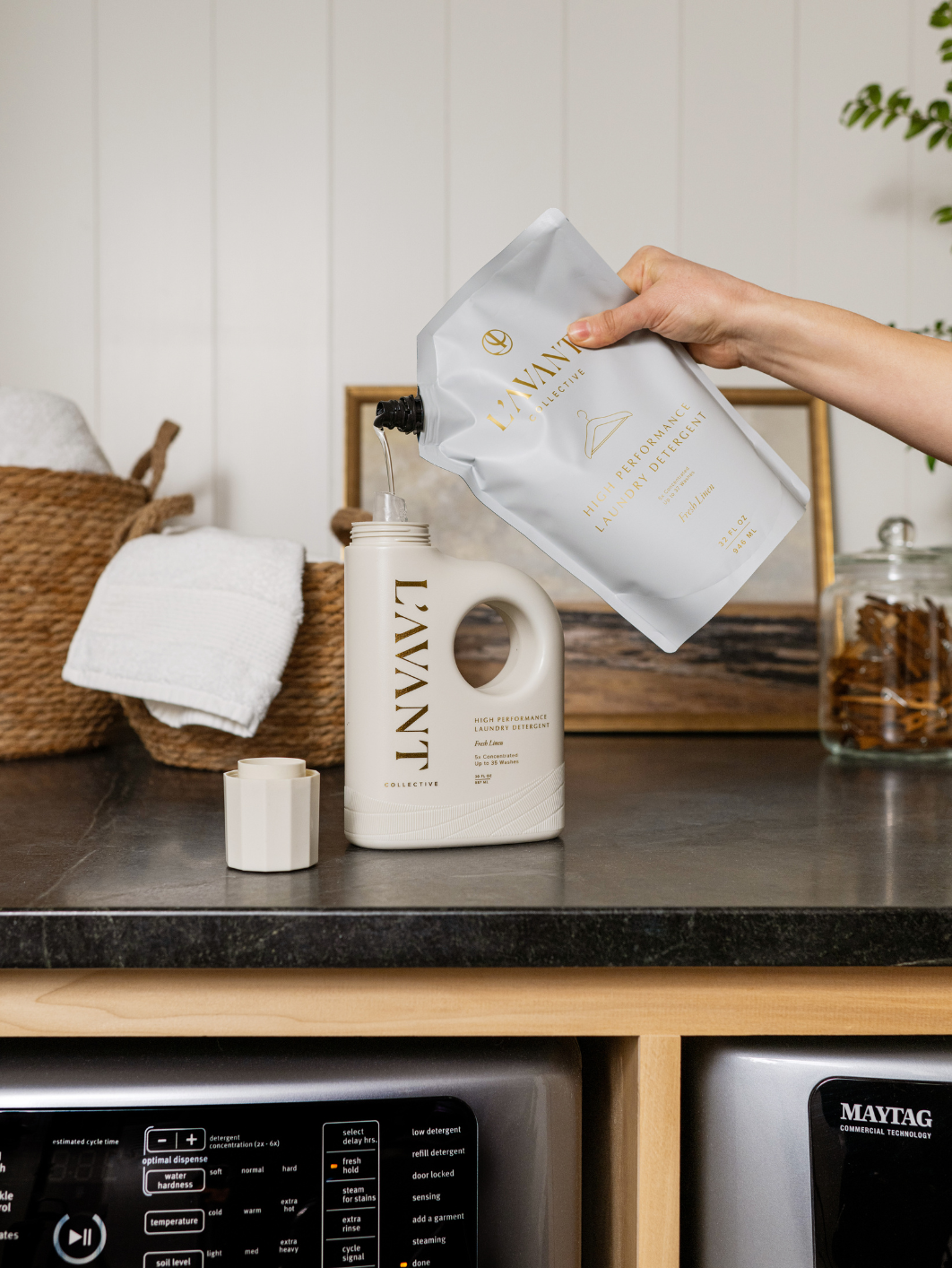 Eco-Friendly Laundry Detergent Refill Pods - Plant-Based, Hypoallergenic & Biodegradable - for Top & Front Load Washers - Perfect for Sensitive Skin & Sustainable Cleaning