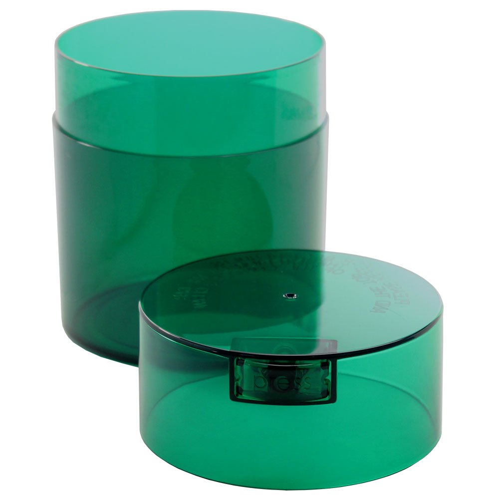 Multi-Use Vacuum Seal Portable Storage Airtight Container - 1/2-Pound Capacity, Green Tint | Perfect for Food Preservation, Travel & Camping Organization
