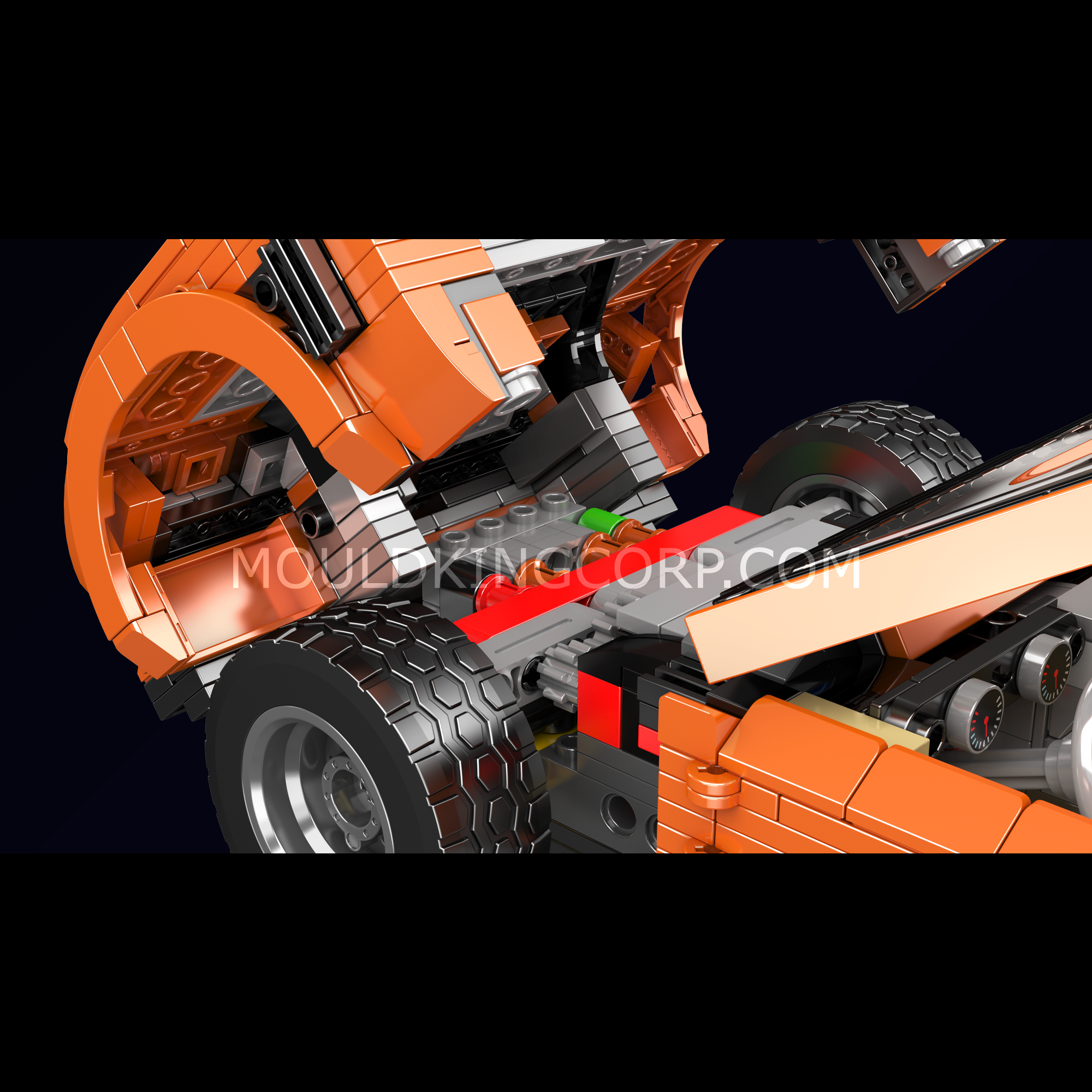 Mould King 10116 Lamb Miura Car Model Building Set - 1,607 Piece Sports Car Construction Toy for Adults & Teens | Perfect for Collectors, DIY Enthusiasts & Home Office Decoration