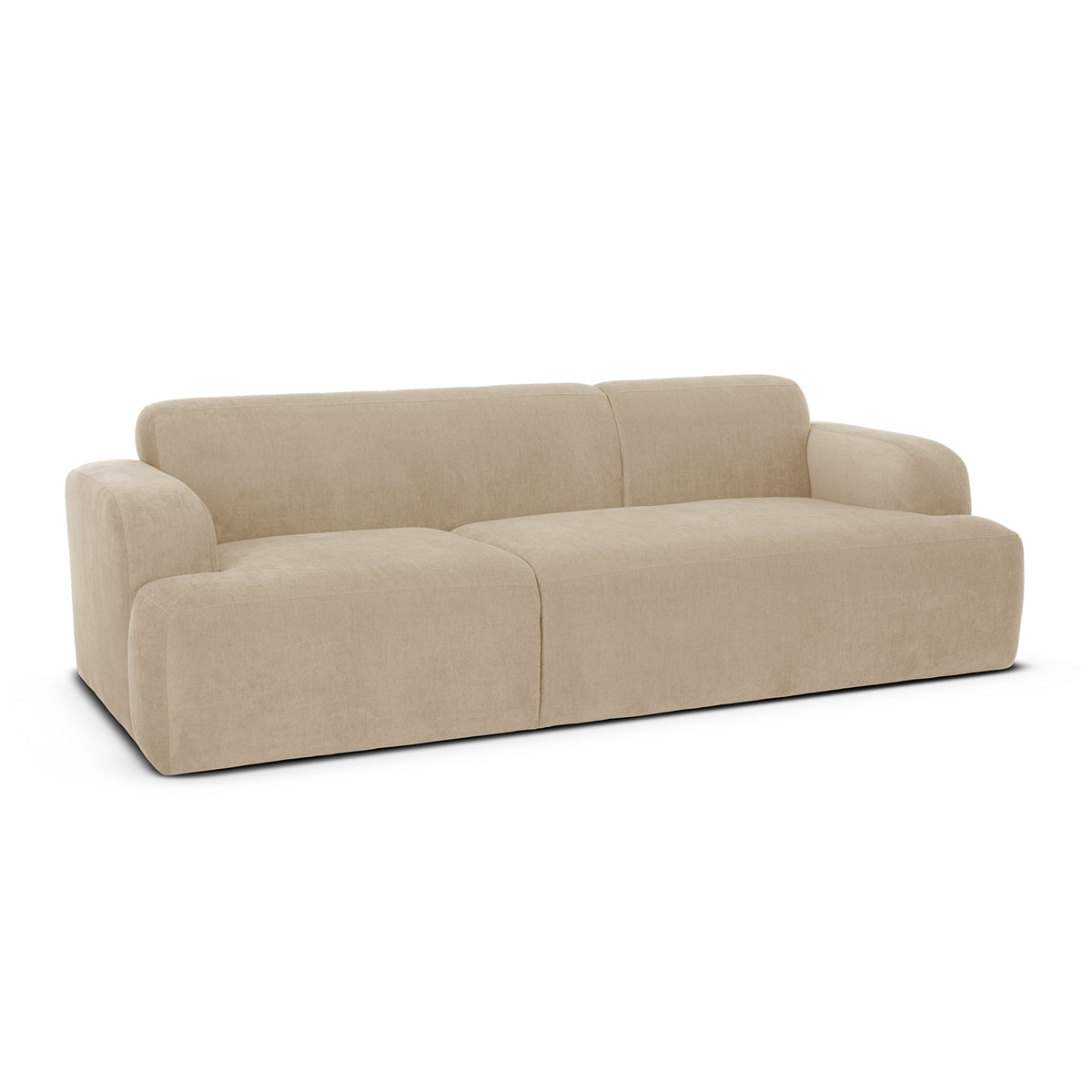 Brooklyn 3-Seater Sofa - Modern Fabric Couch for Living Room, Lounge & Family Room - Comfortable Sectional Sofa for Home Decor