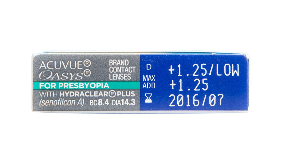 Acuvue Oasys for Presbyopia Contact Lenses - 6 Pack (6 Lenses) | Comfortable & Breathable for All-Day Wear | Perfect for Reading, Computer Use & Daily Activities