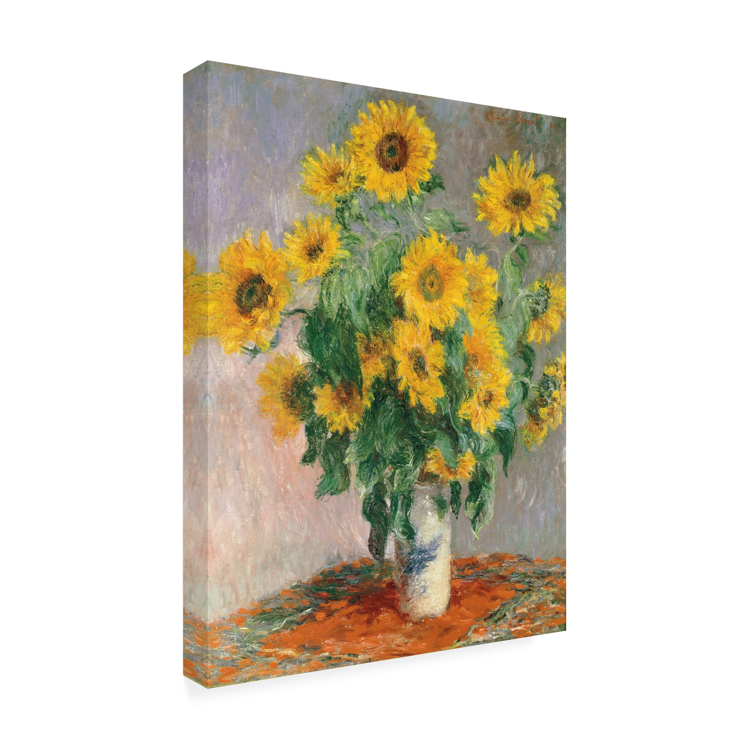 Claude Monet 'Sunflowers' Waterproof Outdoor Wall Art - Perfect for Garden, Patio, and All-Weather Home Decor