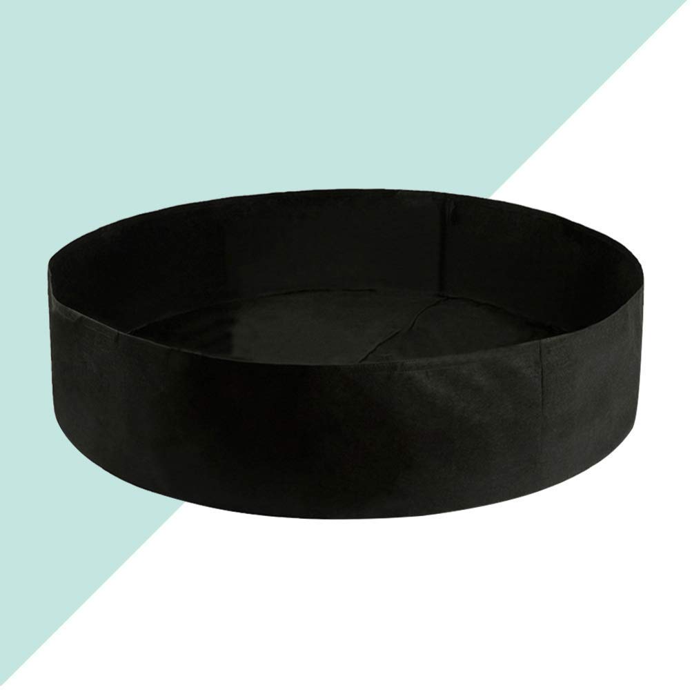 60 Gallon Round Plant Grow Bags - Heavy Duty Felt Garden Pots for Vegetables, Flowers & Herbs - Breathable Fabric Plant Container with Handles (Black) - Ideal for Indoor/Outdoor Gardening, Urban Farming & Hydroponics