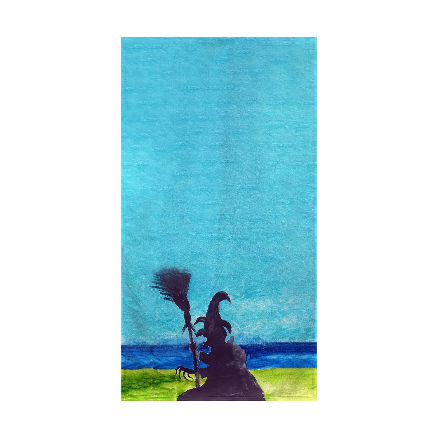 Betsy Drake Wicked Witch Beach Towel - Large Absorbent Quick-Dry Towel for Pool, Beach & Travel - Fun Halloween Themed Design