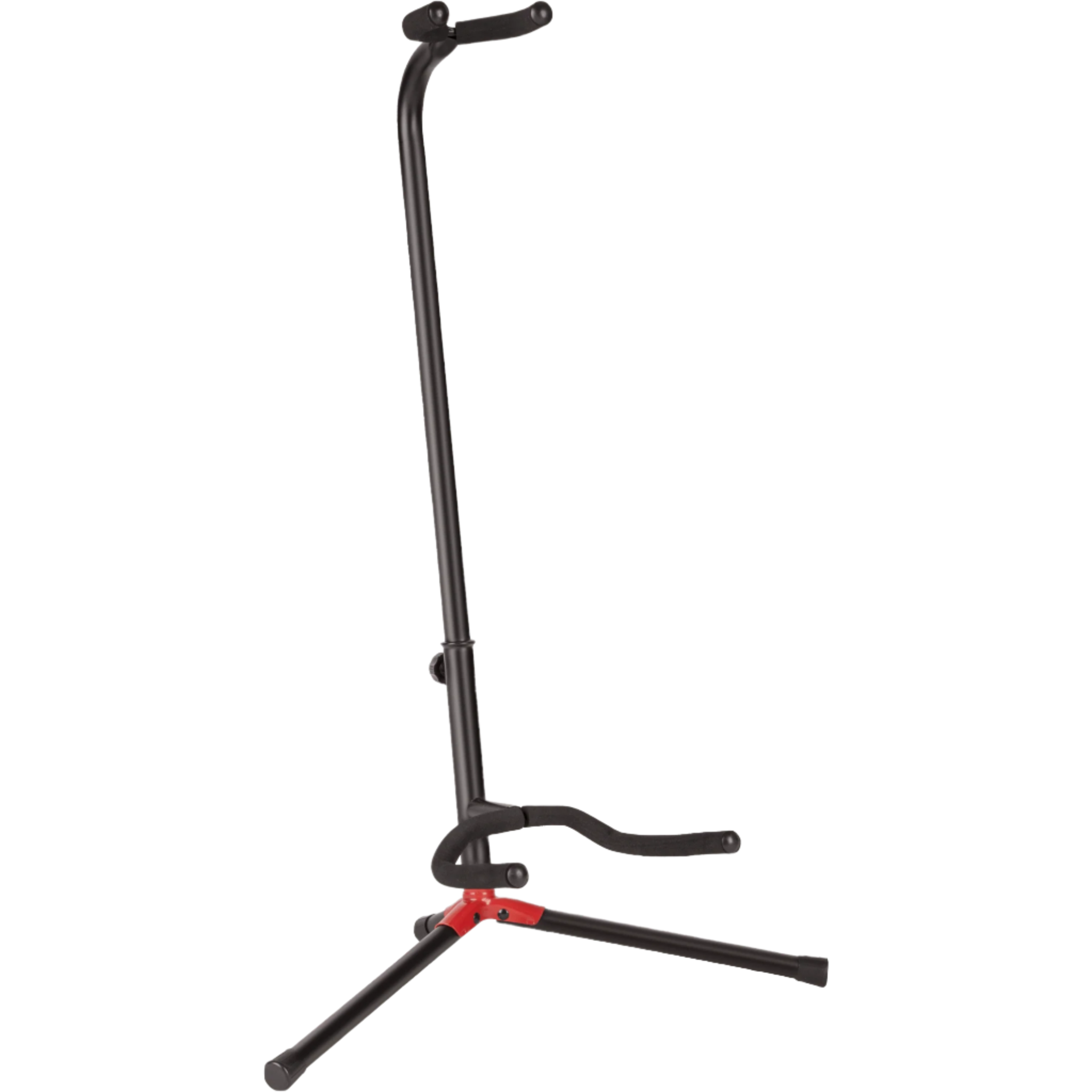 Fender Adjustable Guitar Stand - Heavy Duty Black Metal Guitar Holder for Acoustic & Electric Guitars - Perfect for Home, Studio & Stage Use