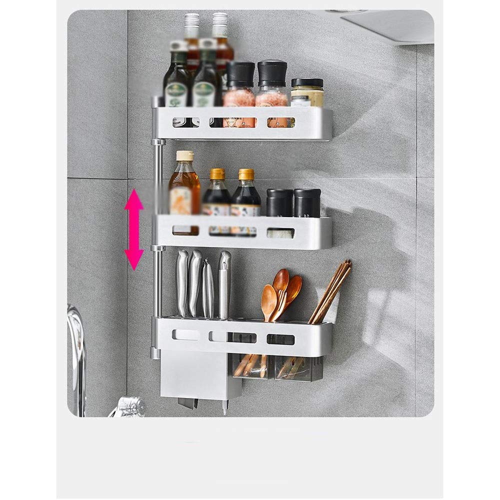 304 Stainless Steel Wall Mounted Rotating Storage Shelf - Perfect for Kitchen, Bathroom, and Garage Organization