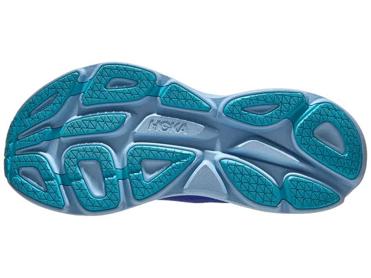HOKA Men's Bondi 8 Running Shoes - Bellwether Blue/Bluing | Cushioned Road Running & Jogging Sneakers for Men | Lightweight Comfort for Long Distance & Daily Training