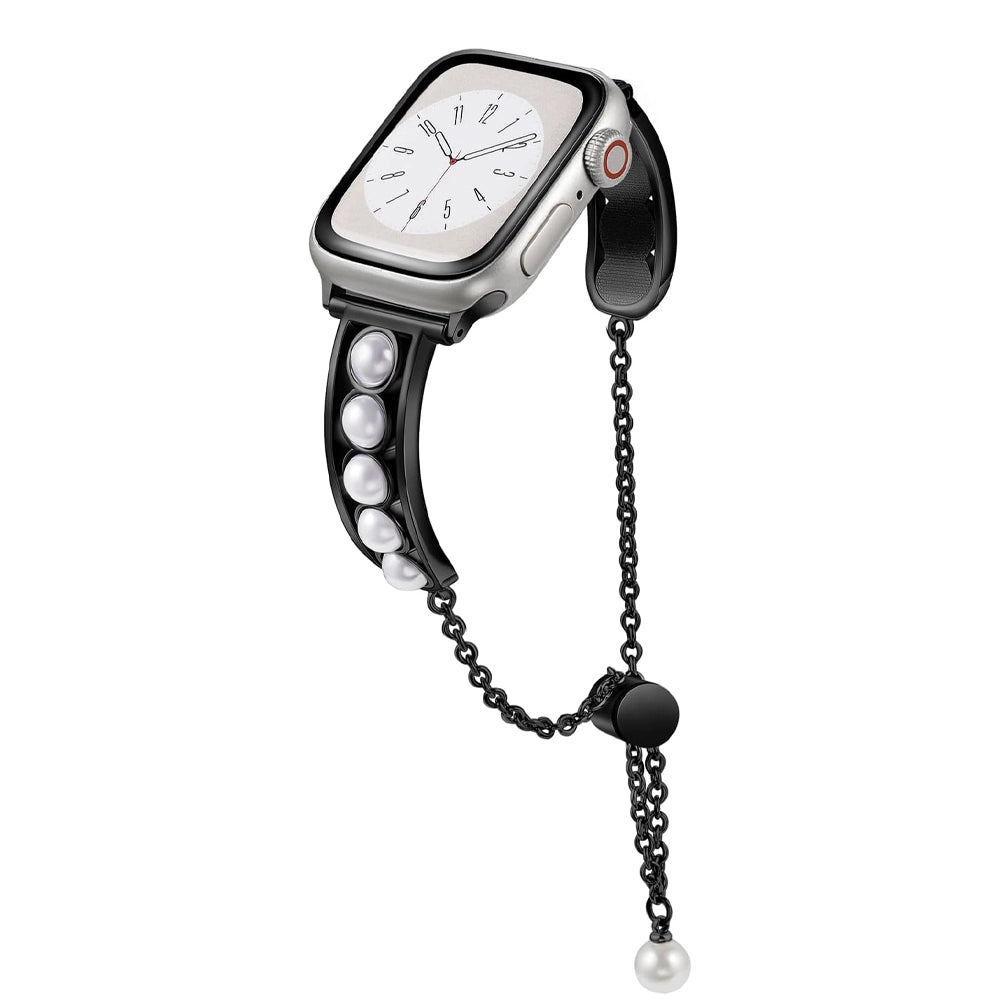AuroraPearl Link Bracelet for Apple Watch - Stylish & Durable Stainless Steel Band for Women - Perfect for Workouts, Office & Everyday Wear