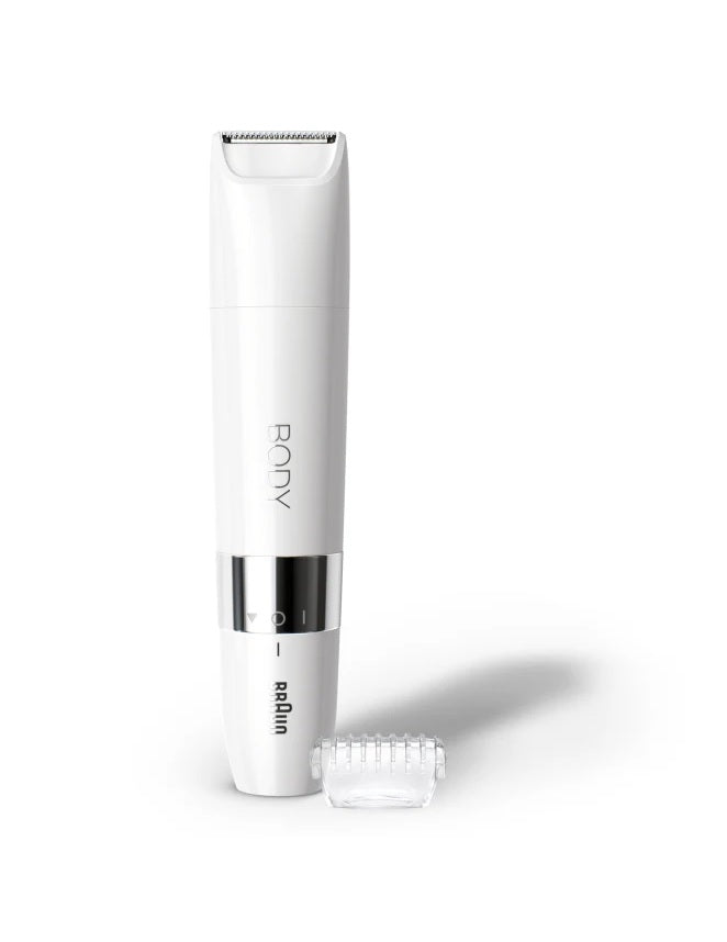 Braun Body Mini Trimmer for Women & Men - Waterproof Wet/Dry Electric Shaver - Precision Grooming for Bikini, Underarms, Legs & Body Hair - Travel-Friendly Personal Care Essential