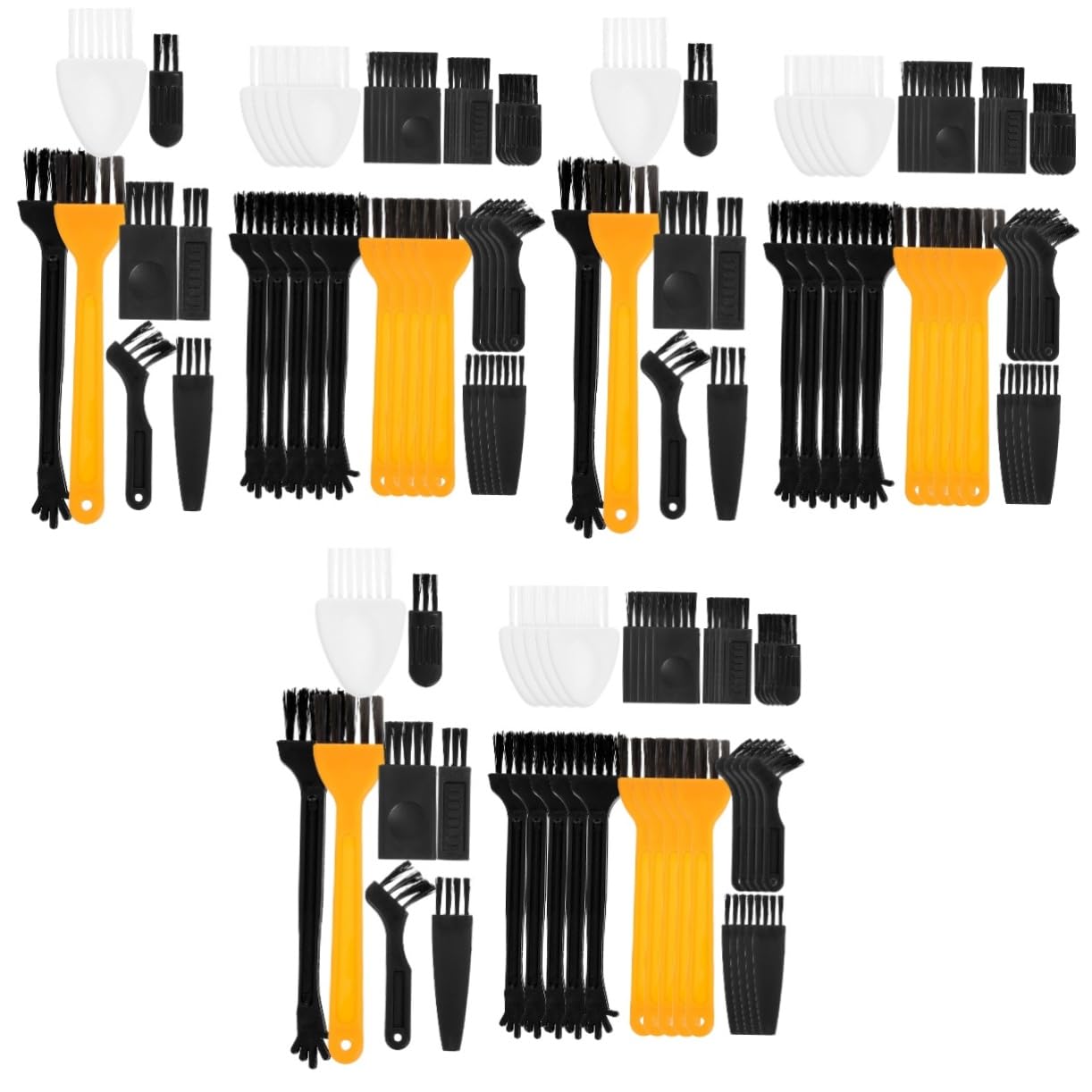 FRCOLOR 144 Pcs Hair Removal Kit - Razor Brush, Shaving Cream, Trimmer Bottle & Detangling Brush for Smooth Skin & Hair Care | Perfect for Home Grooming, Salon Use & Pet Cleaning