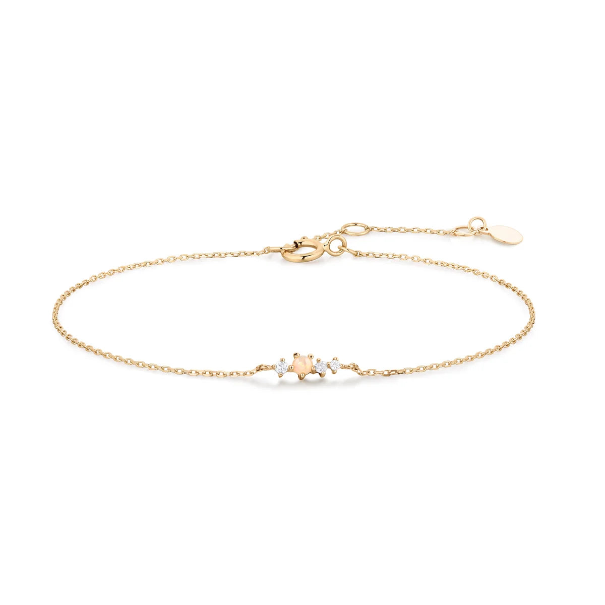 Exquisite Opal and Diamond Bracelet for Women - Elegant Jewelry Gift for Anniversary, Birthday & Special Occasions - Perfect for Evening Wear & Formal Events
